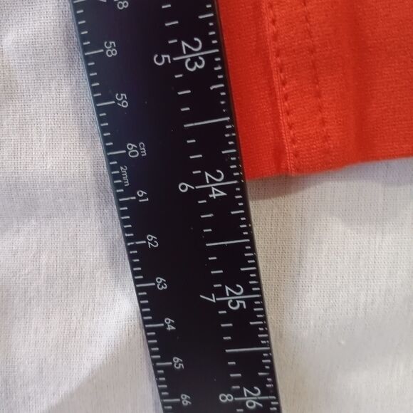 Vntg Southpole Women's Orange Pants Size 1 XL Stretchable Straight Cut Jeans - Picture 5 of 5